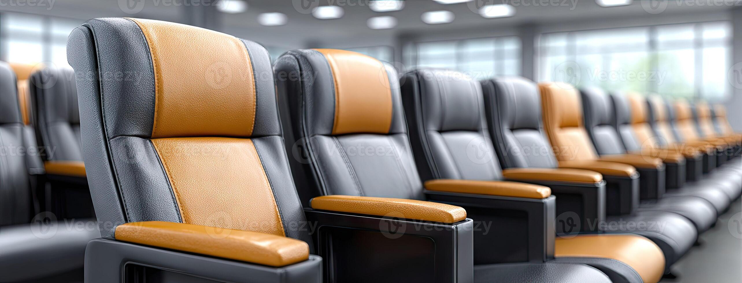 Rows of seats in an auditorium photo