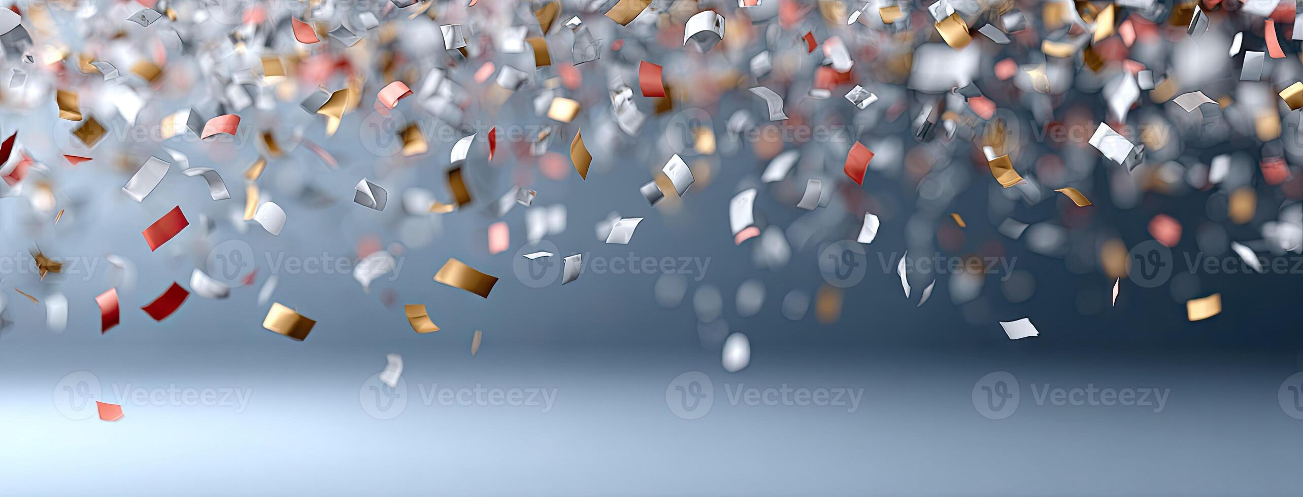 Confetti falling from the sky photo