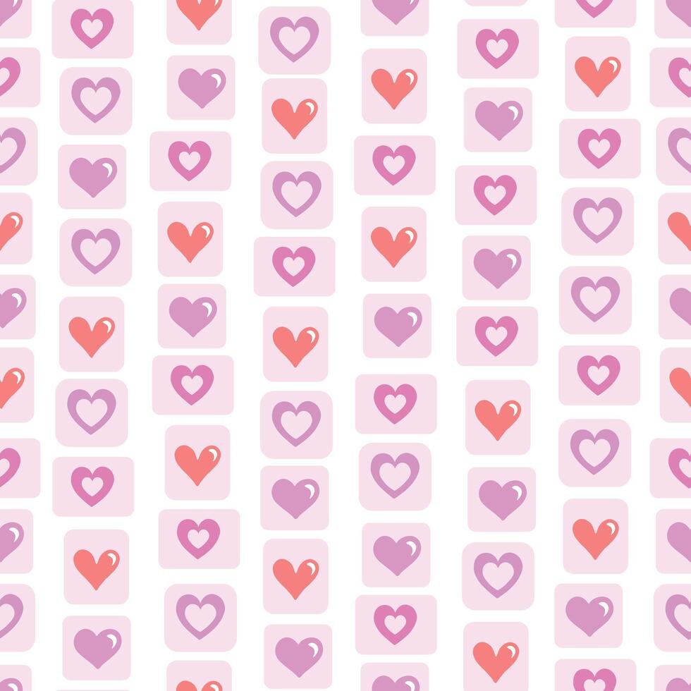 hearts, likes, love seamless pattern. Illustration for printing, backgrounds, covers and packaging. Image can be used for greeting cards, posters and textile. Isolated on white background. vector