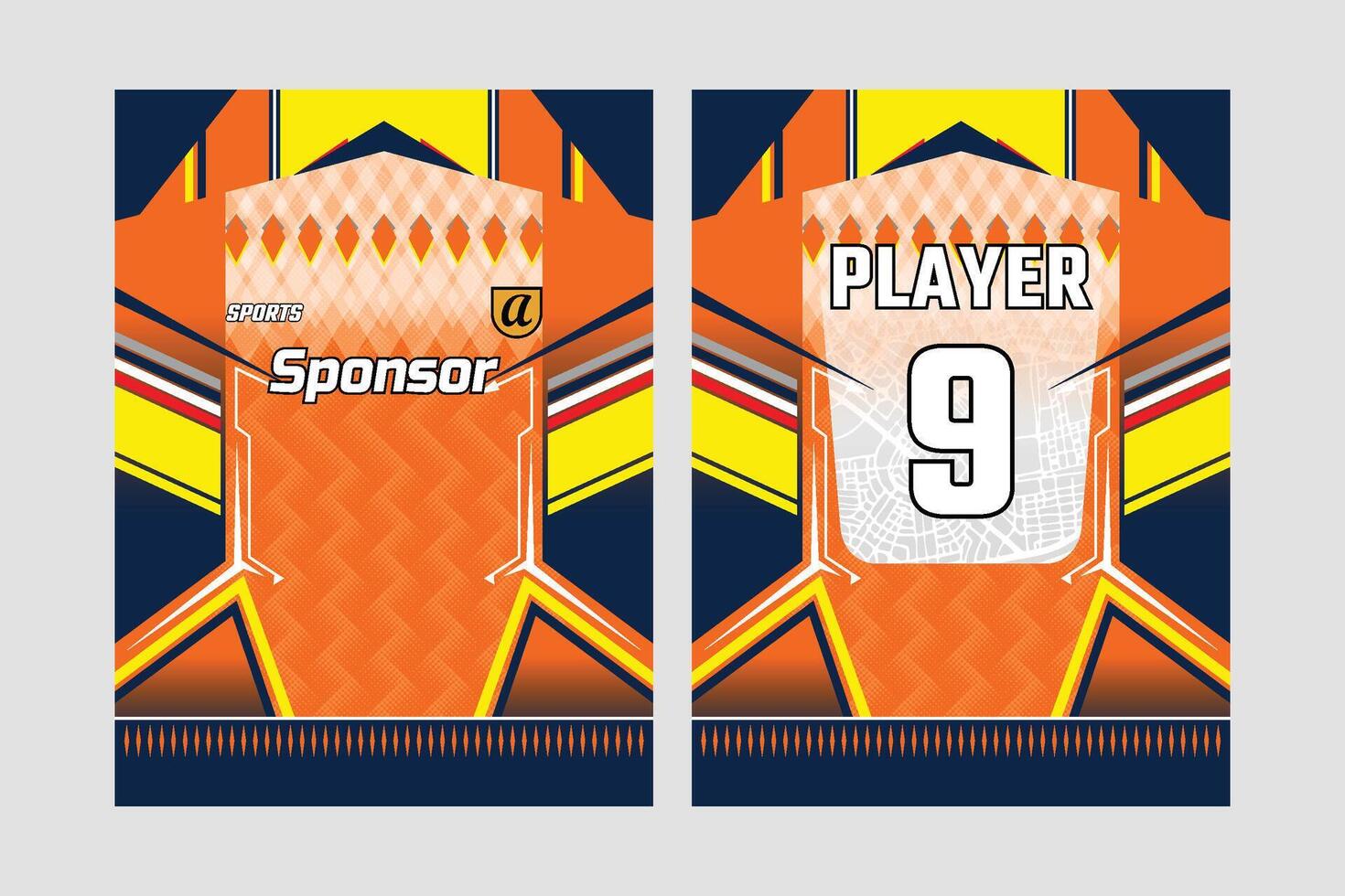 jersey design for sublimation vector