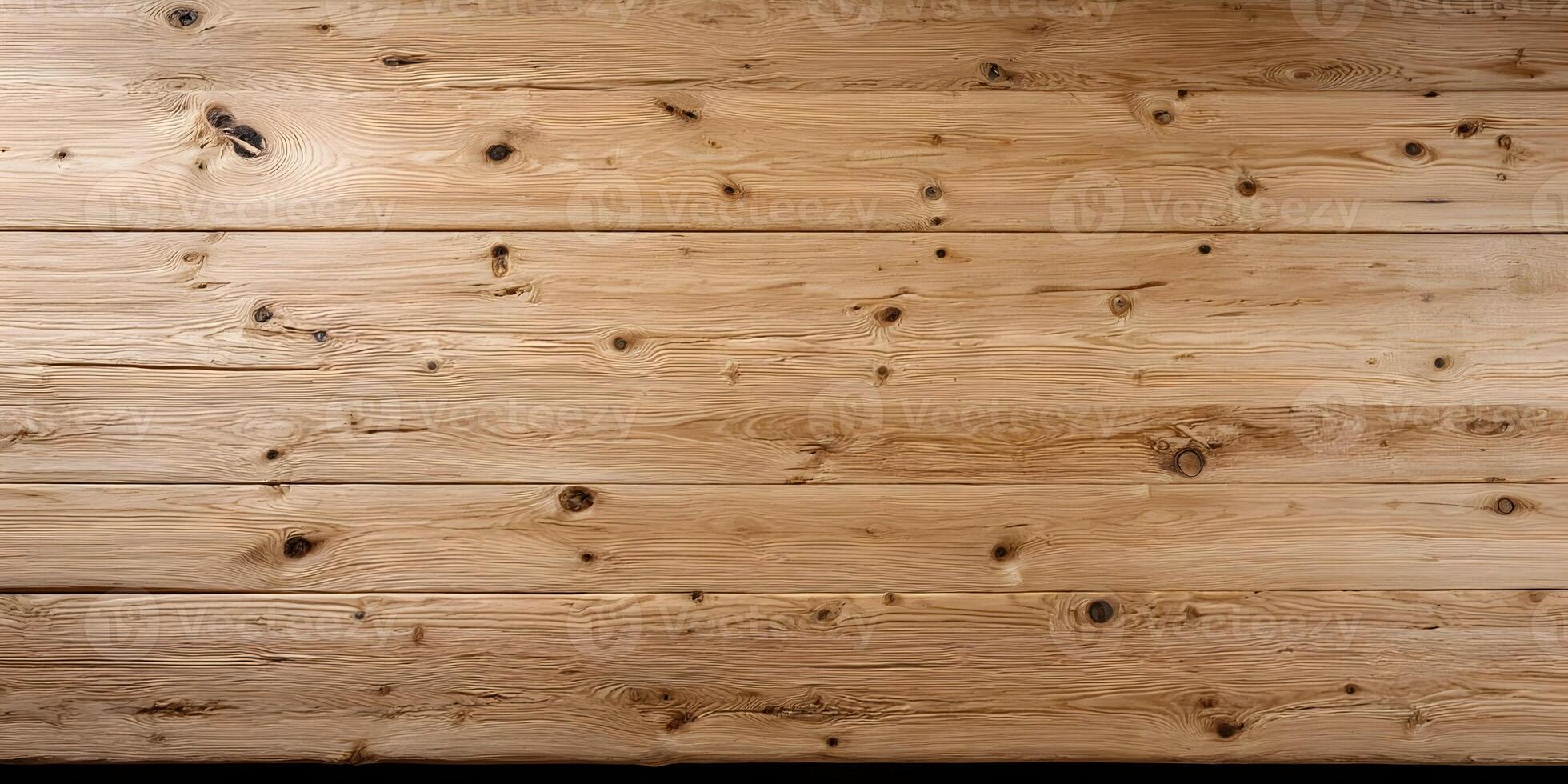 Natural wood background in light brown with knots and textured grain photo