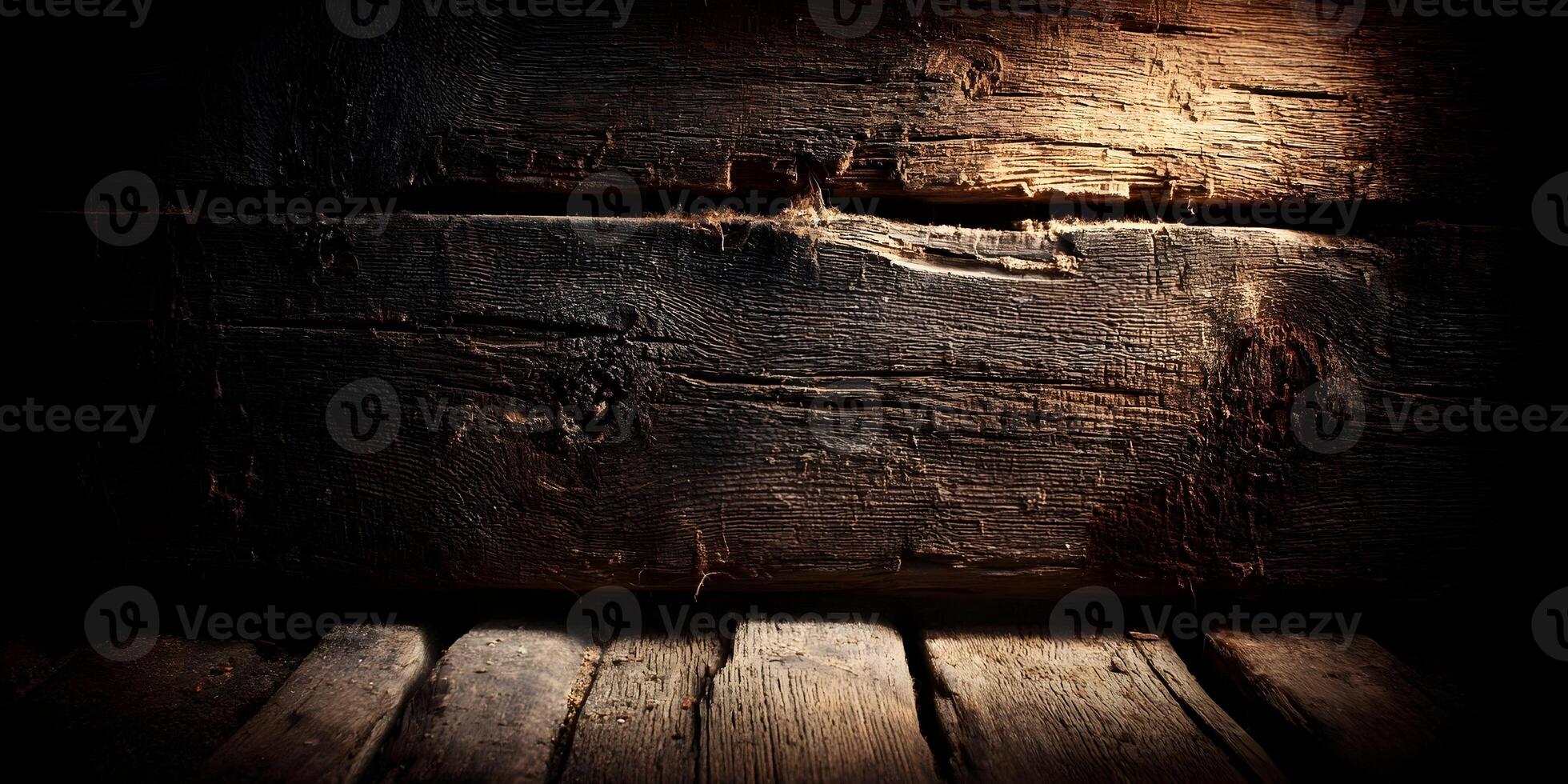 Dark Brown Rustic Wooden Texture Background Old Weathered Wood Grain Plank Surface photo