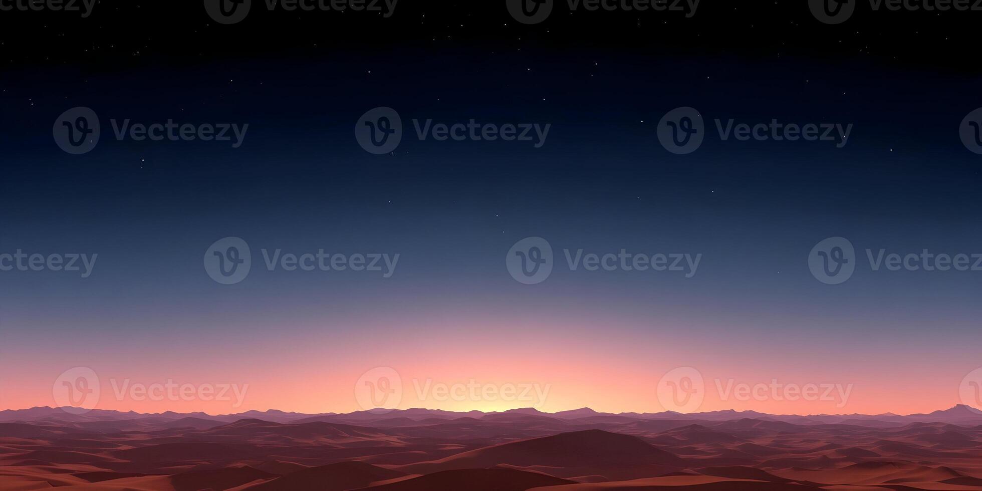 Red Desert Landscape Sunrise Pink Sky Night Stars photo
