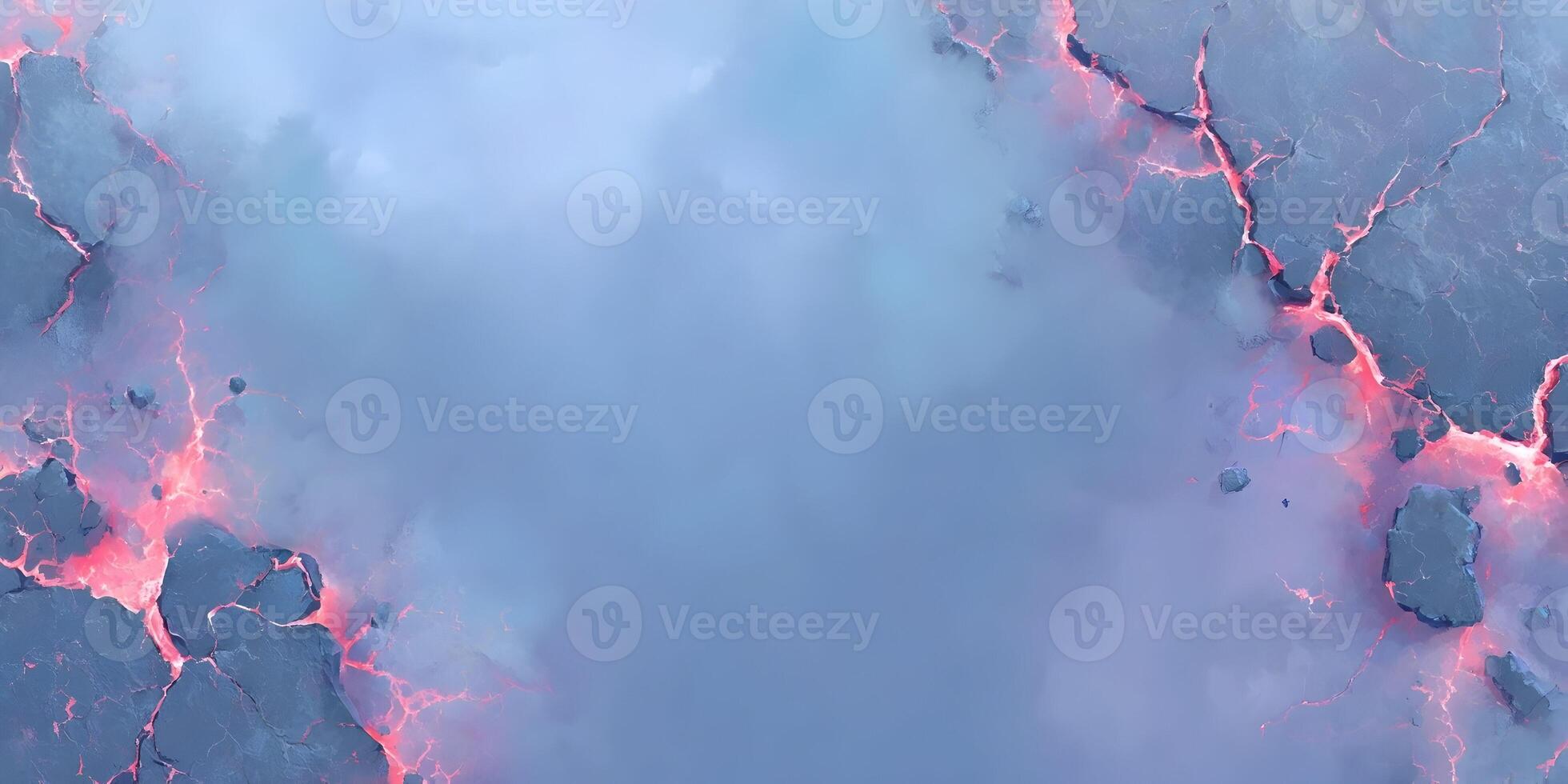 Abstract Blue and Pink Lava Crack Background Illustration photo