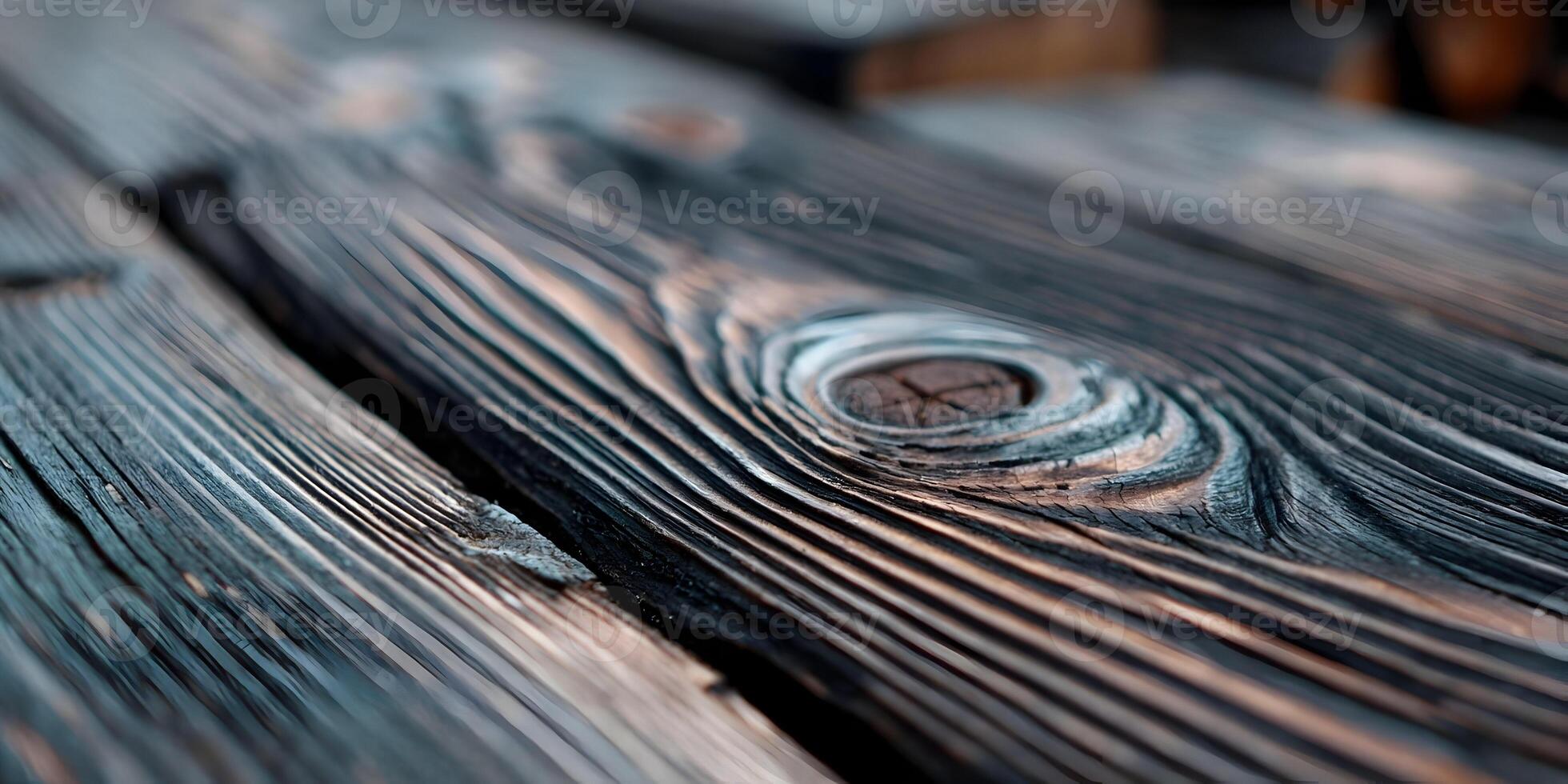 Dark Wood Texture Closeup Rustic Wooden Planks Grain Pattern Background photo