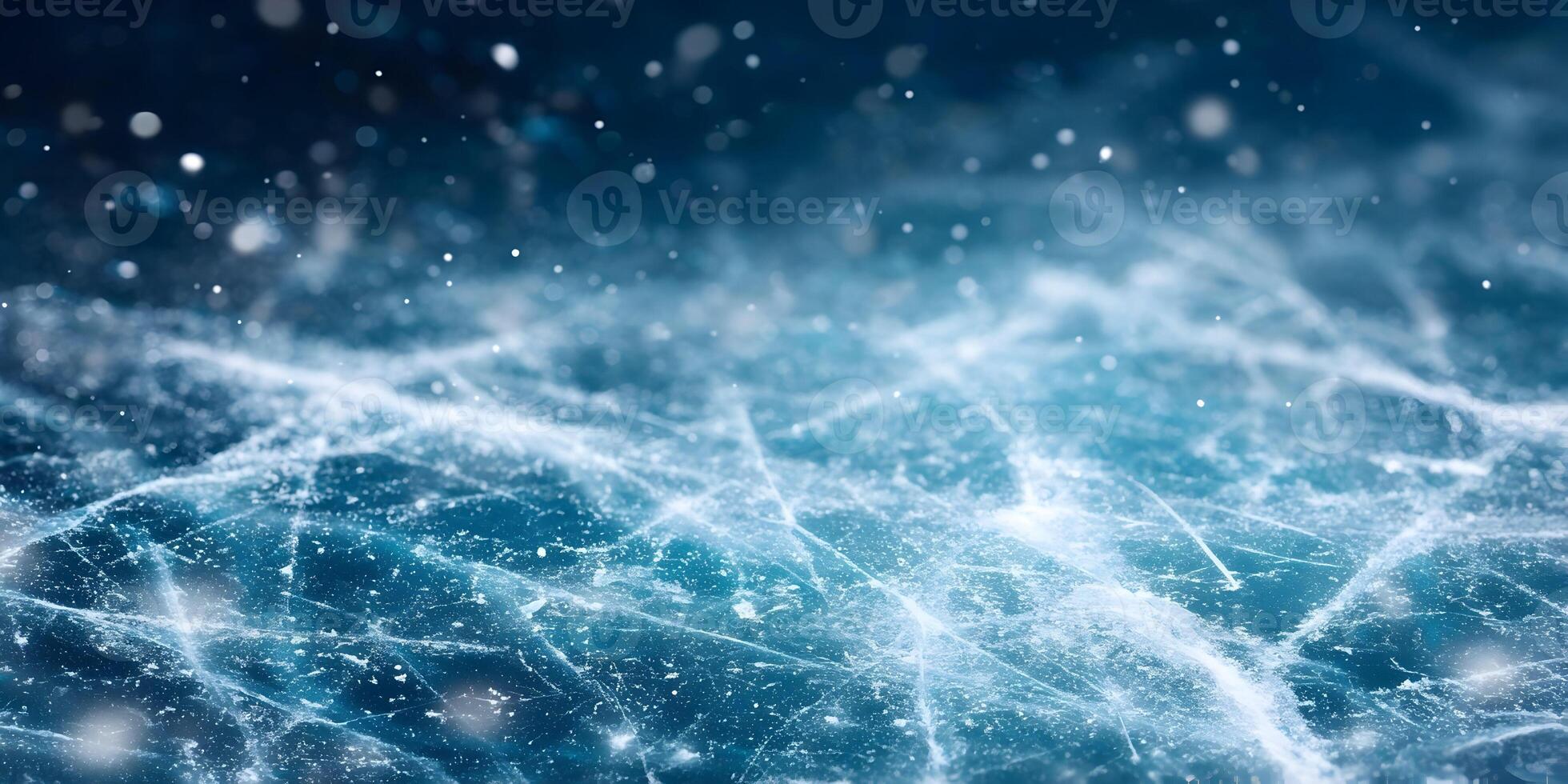 Frozen Ice Surface Winter Background Texture Blue Ice photo