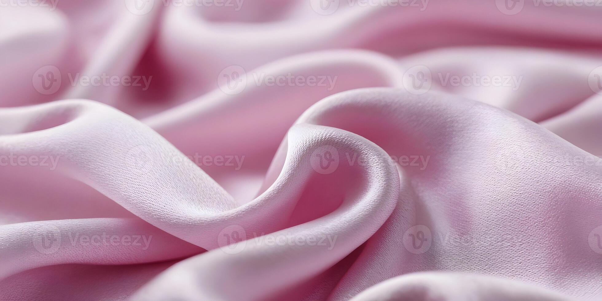 Closeup Pink Silk Fabric Draped Texture Background photo