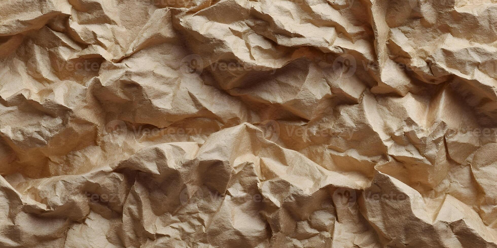 Crumpled paper texture in brown tone as a creative background photo