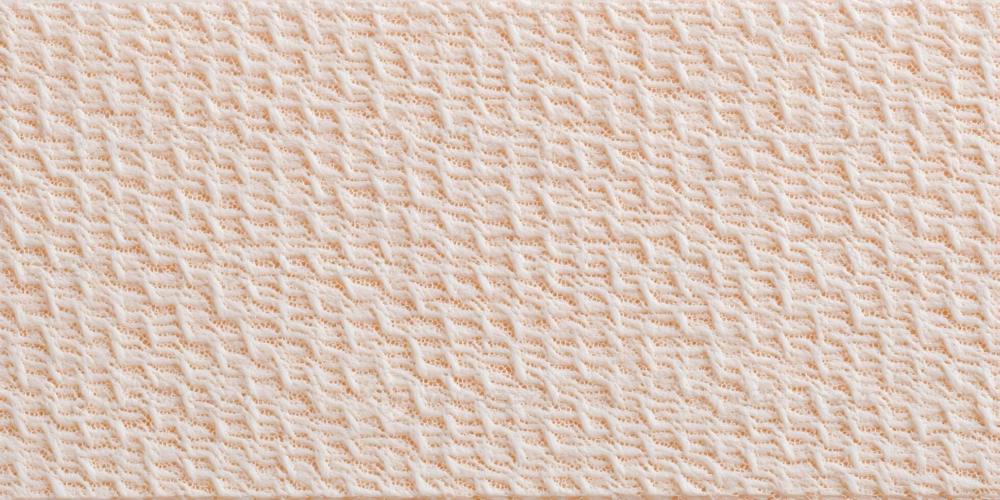 Peach Knitted Fabric Texture Seamless Pattern photo