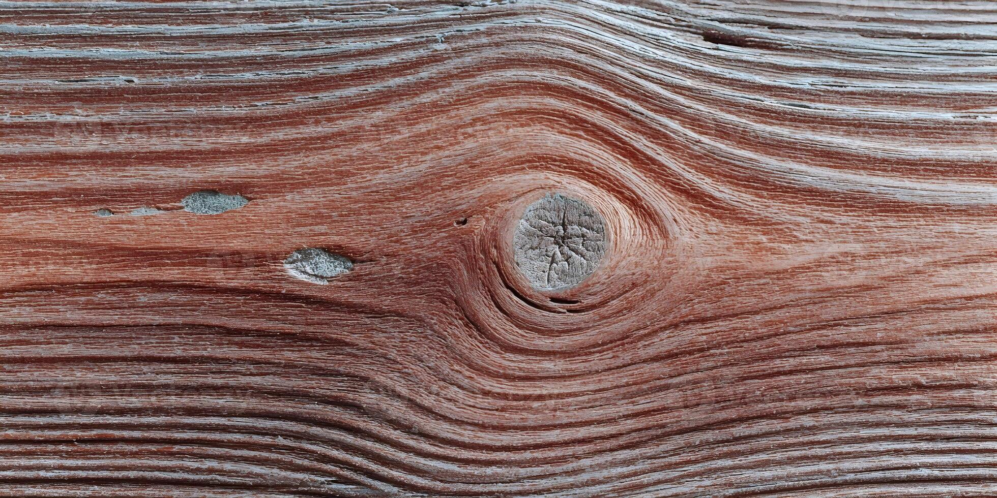 Reddish Brown Wood Texture Knot Detail Close Up photo