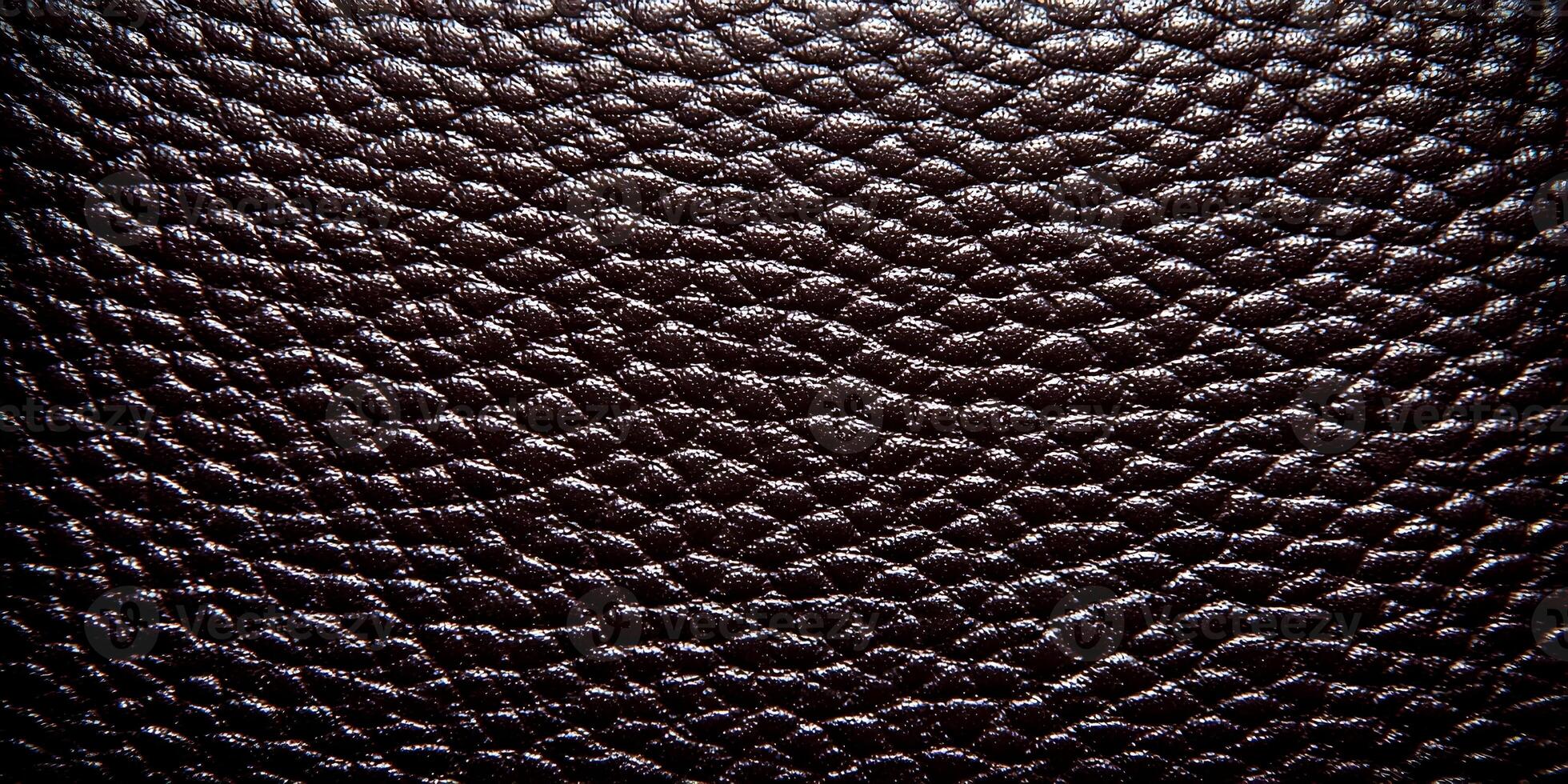 Dark Brown Leather Texture Close Up Detailed Background Image photo
