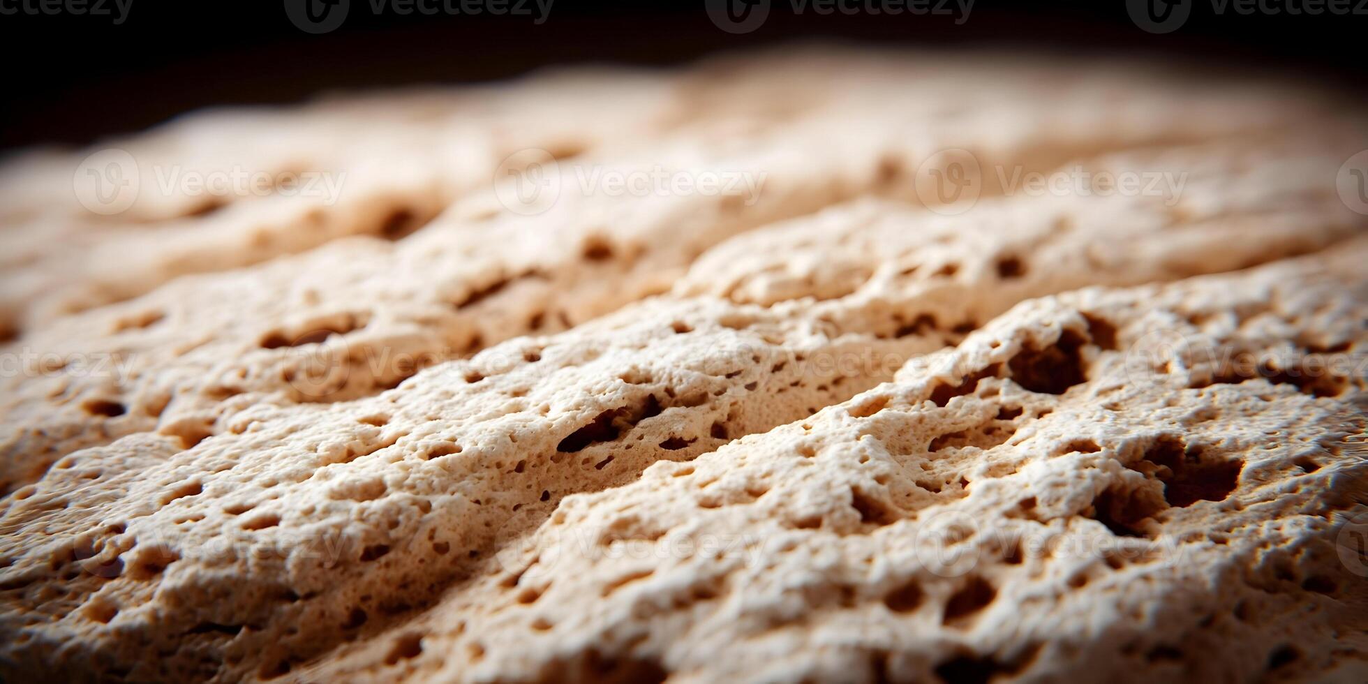 Closeup Detailed Beige Porous Stone Texture Background photo
