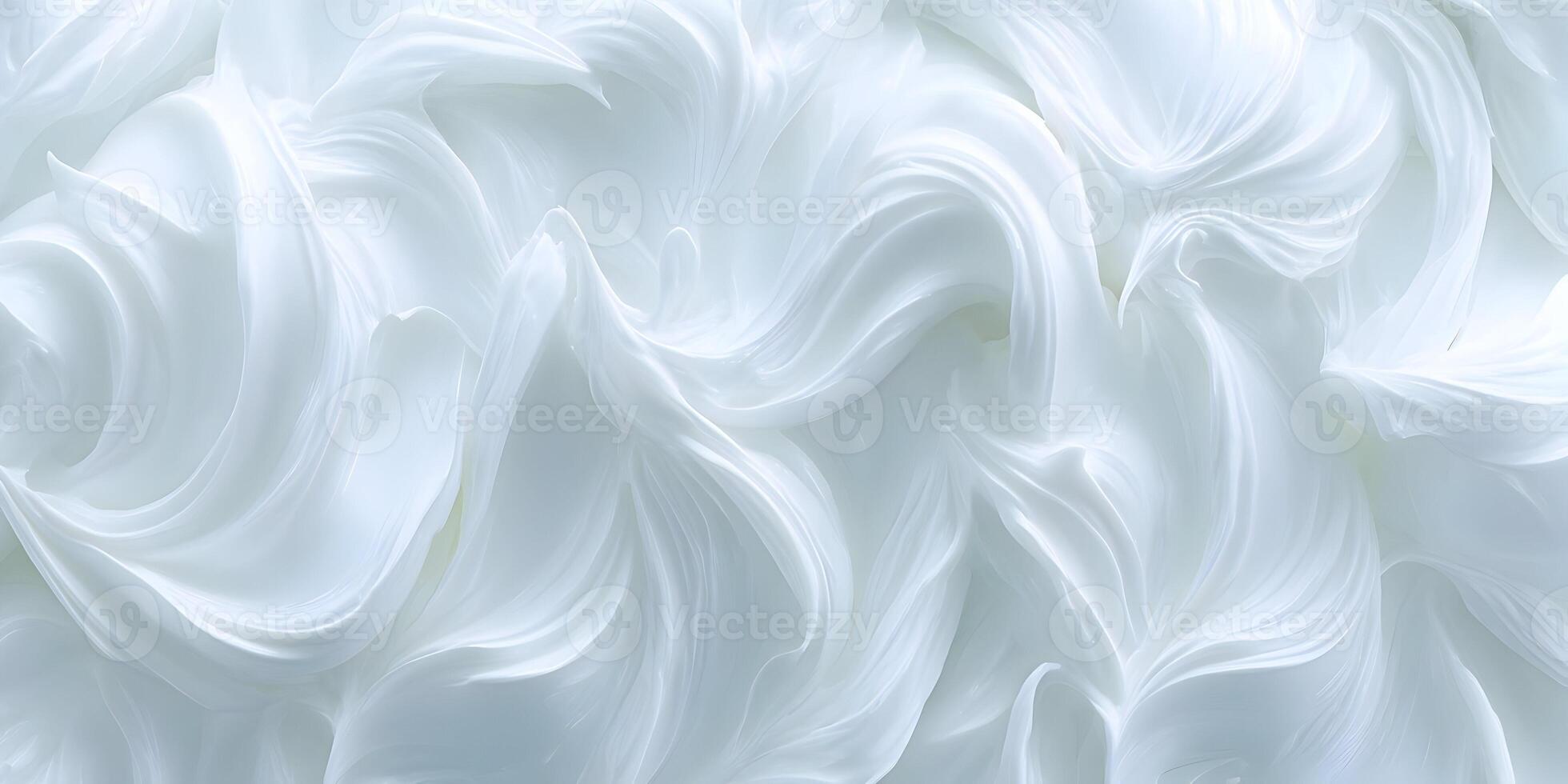 Creamy White Swirls Texture Background photo