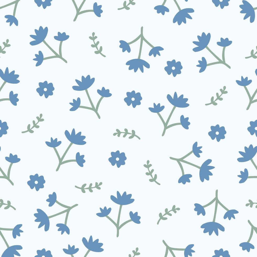 floral pattern on a white background floral theme vector