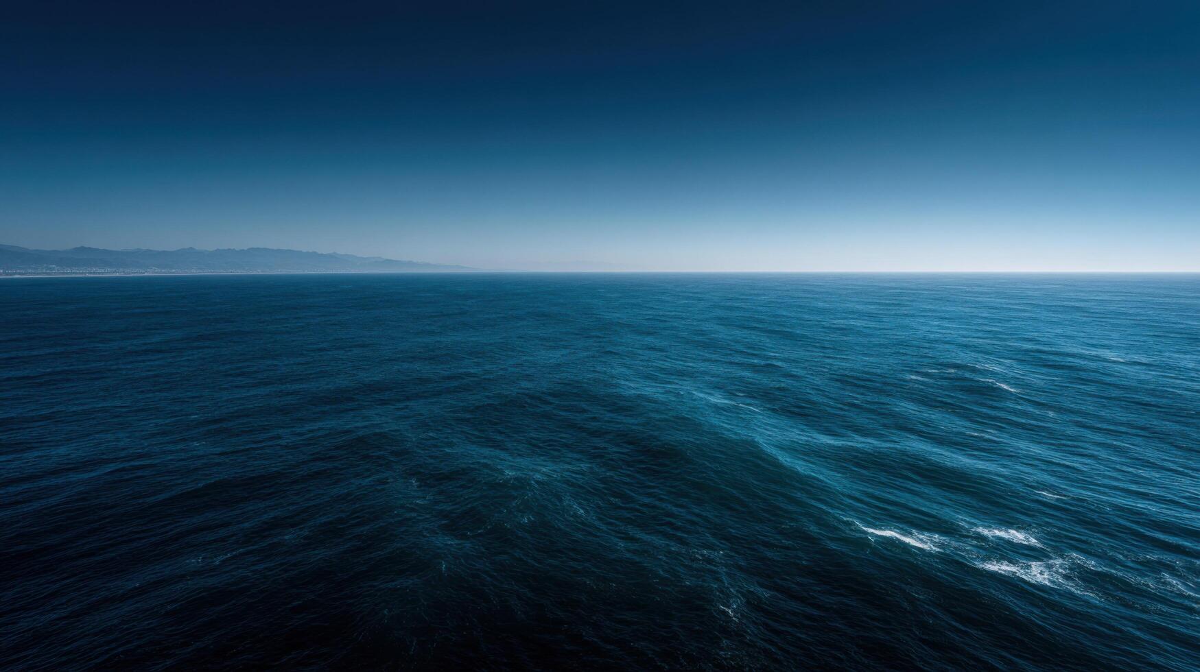 A Seemingly Infinite Blue Horizon Over A Great Ocean photo