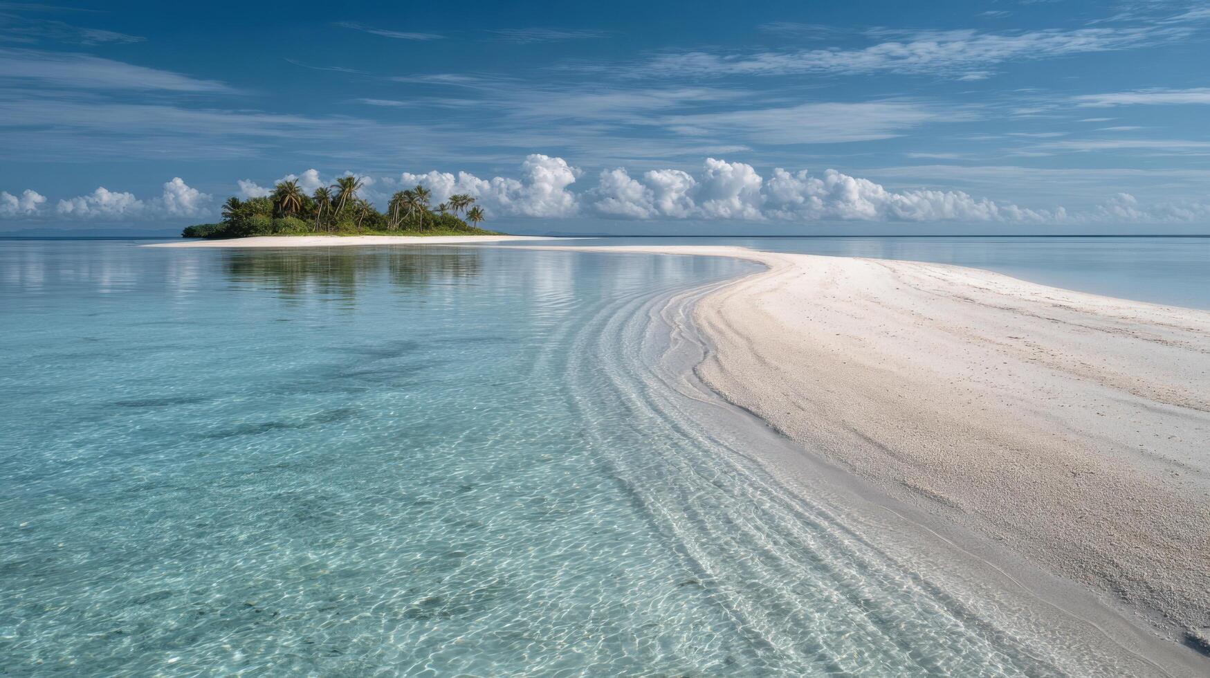 A Pristine Tropical Sandbar That Looks Welcoming photo