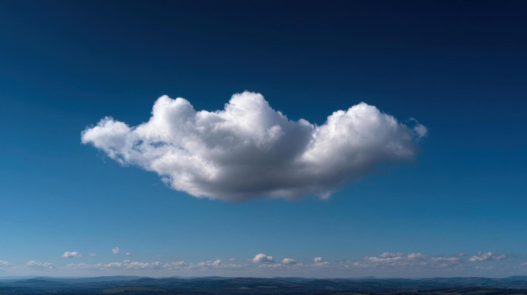 A Strange Cloud In The Sky With The Shape Of A Face photo