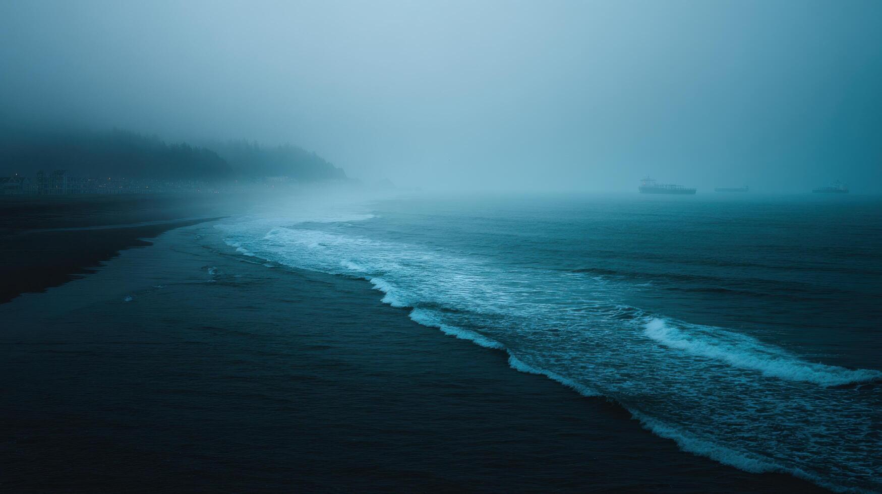 An Unusual Fog Formation Moving Ashore From The Ocean photo