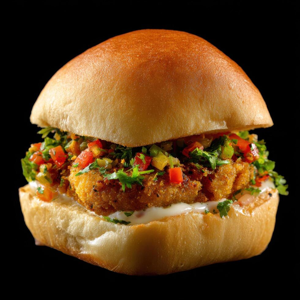Popular Mumbai Street Food Vada Pav photo