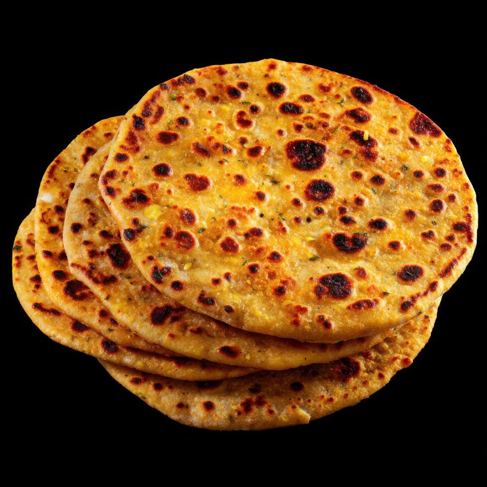 Classic Savory Missi Roti Made With Gram Flour photo