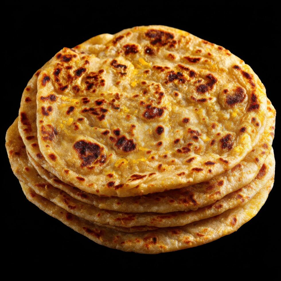 Classic Plain Paratha With Flaky Layers photo