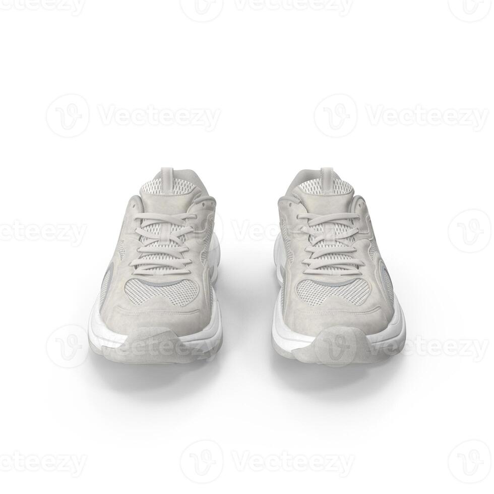 Beige Sneakers Minimalist Shoe Design Casual Footwear, 3d, white background photo