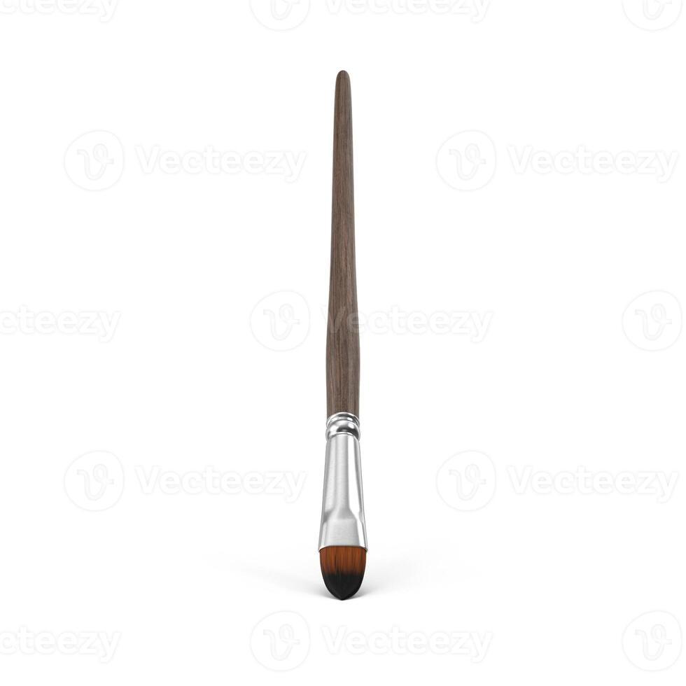 Professional Makeup Brush Precision Elegance, 3d, white background photo
