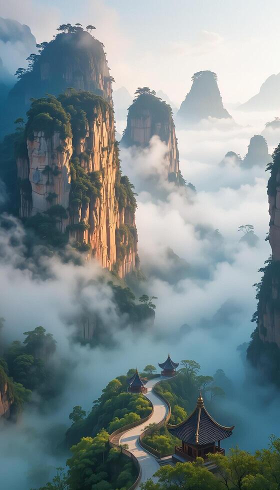 Misty Mountain Morning photo
