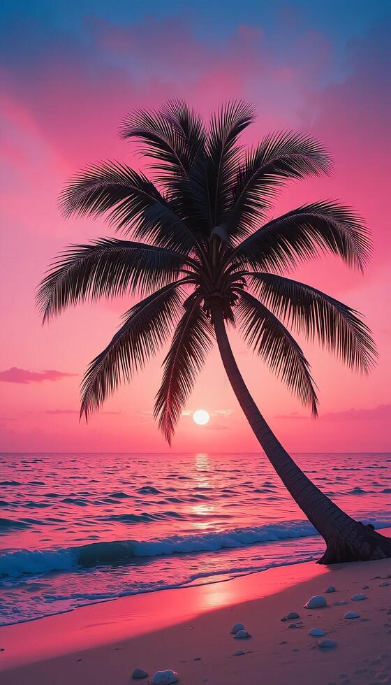 Sunset Dreams Under the Palm Trees photo