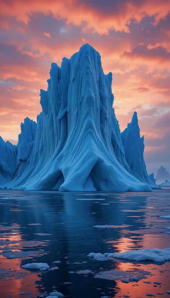 Frozen Silence at Sundown photo