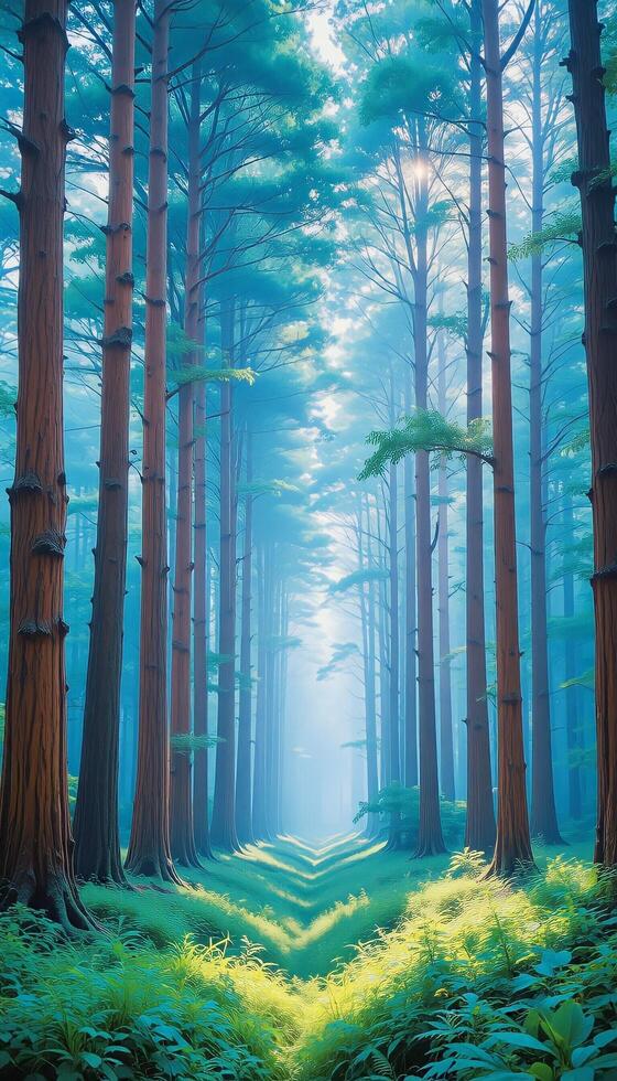 Tropical Forest Morning Glow photo