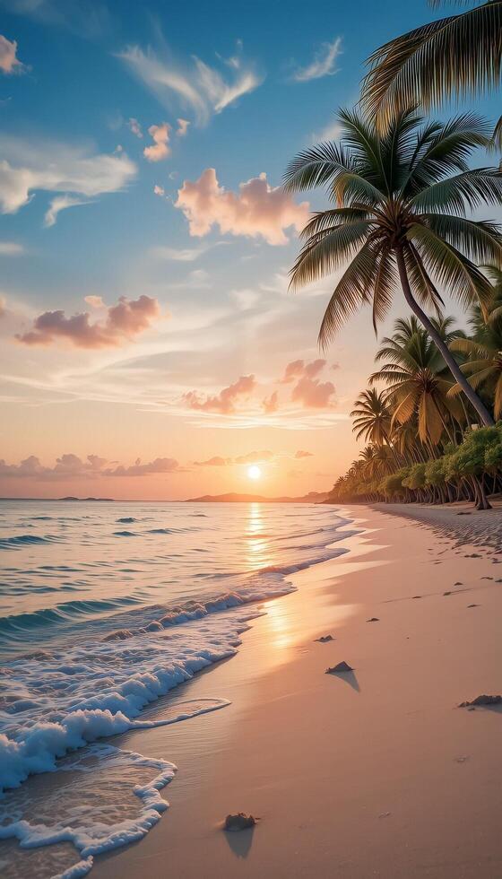 Tropical Tranquility at Dusk photo