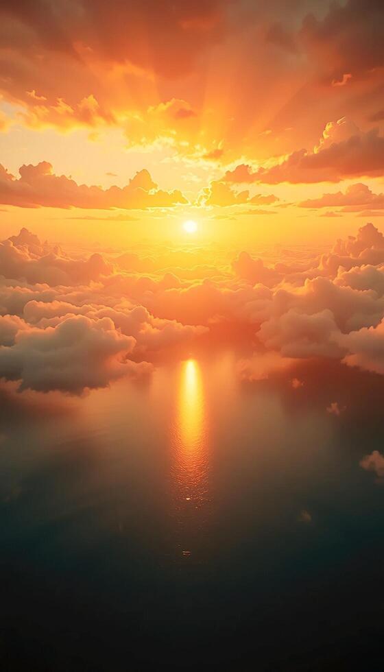 Sunrise Over Ocean and Sky photo