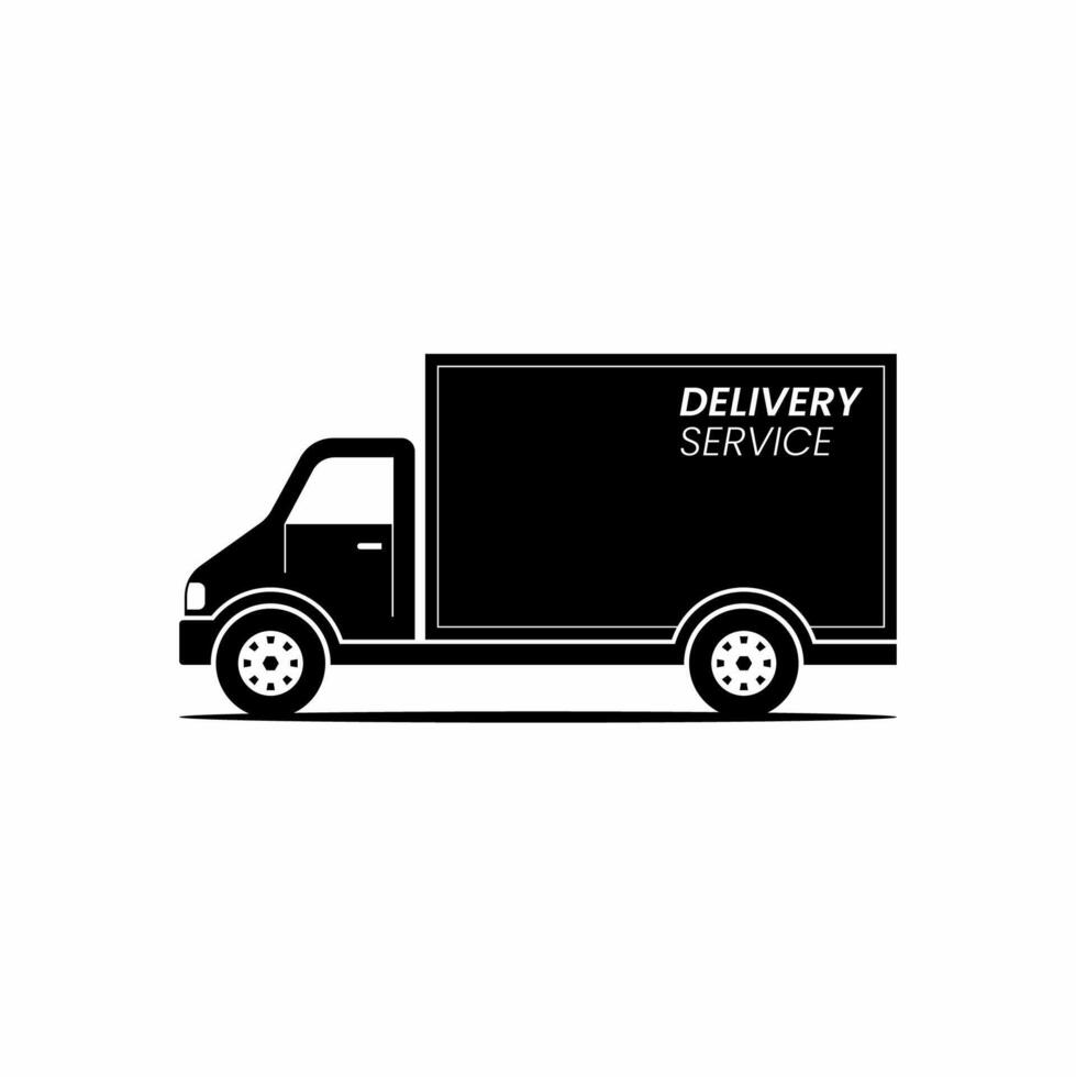 Car box delivery service icon vector