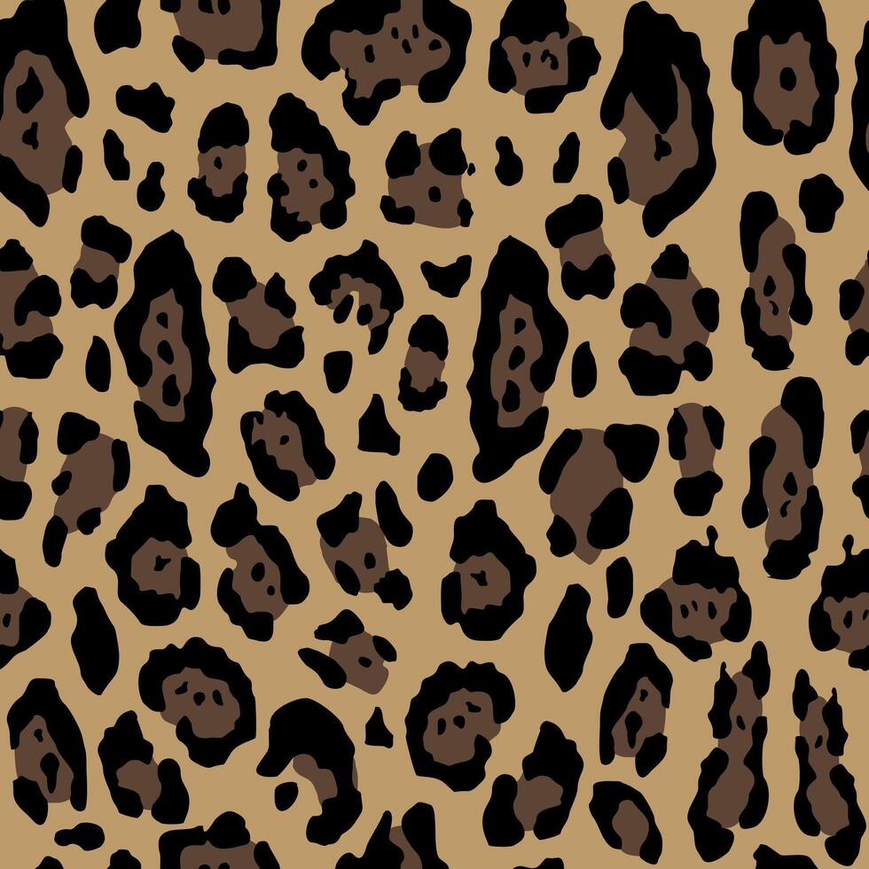 leopard pattern seamless and timeless vector