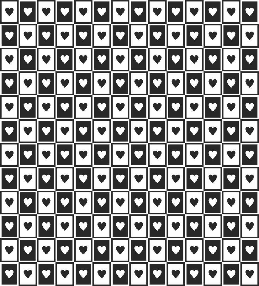 Heart with Geometric Pattern seamless vector
