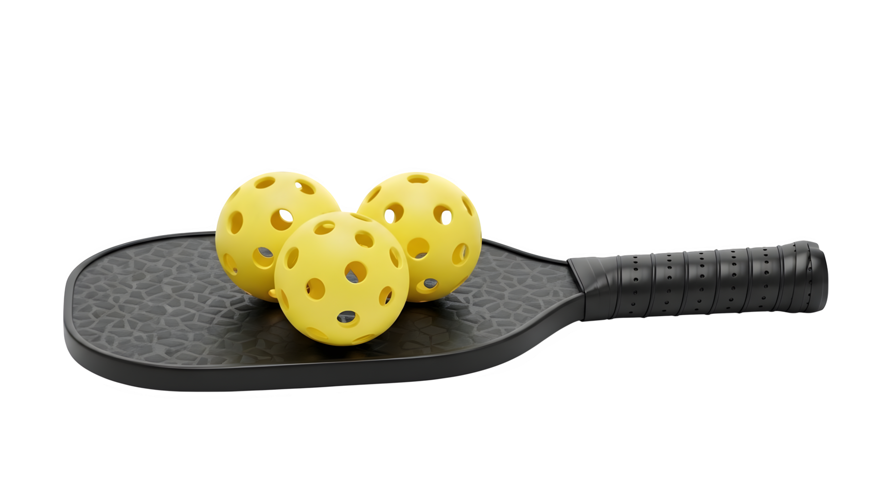 Minimalist Pickleball Gear Mockup with Paddle and Balls png