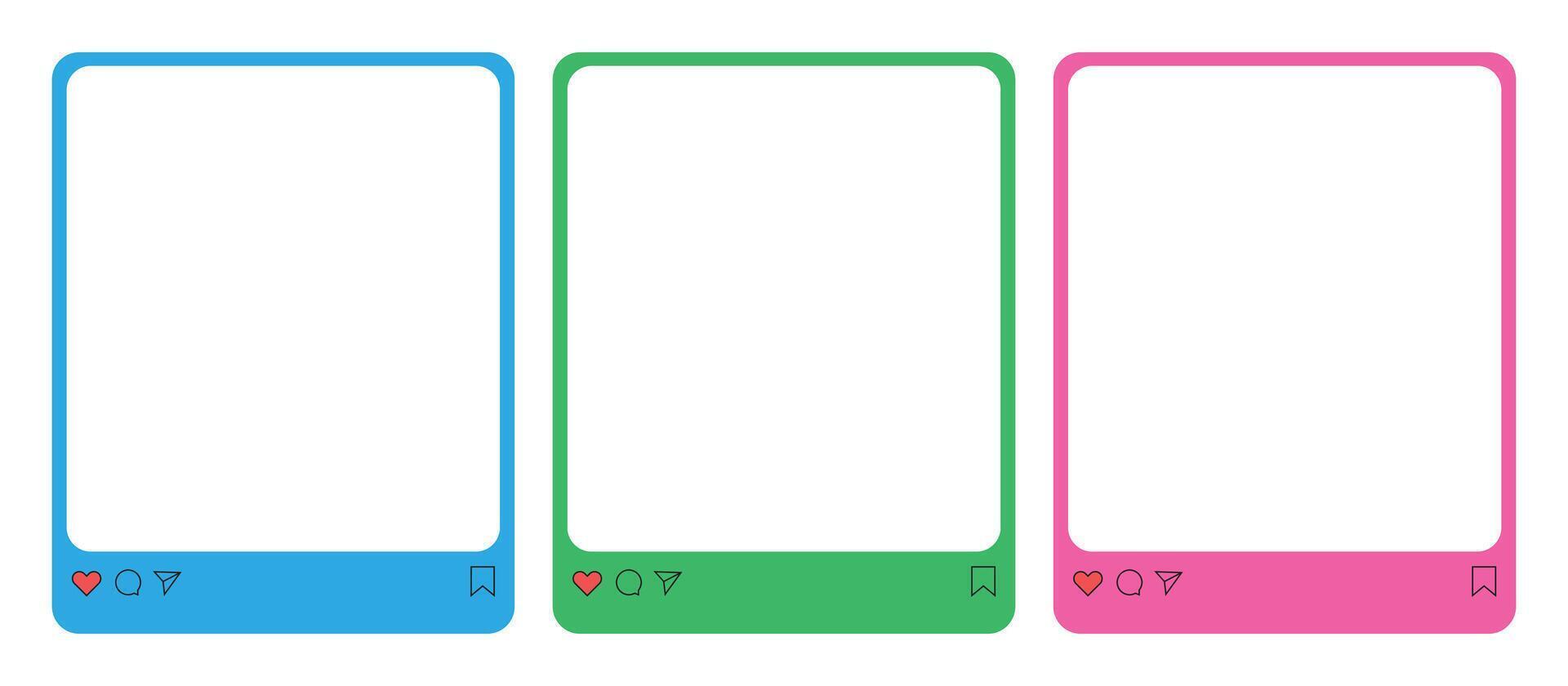 Design template post social media vector