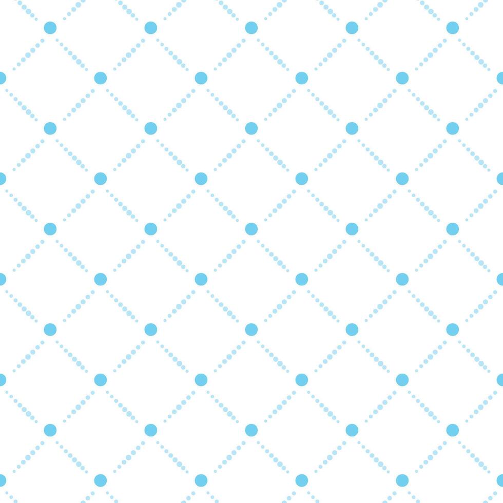 Blue dotted diagonal pattern seamless vector
