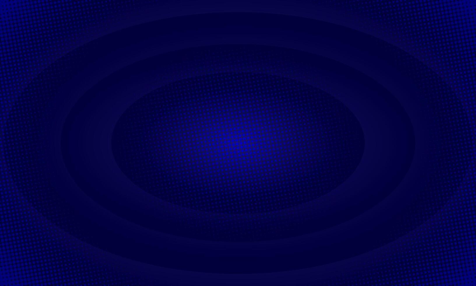Scene circle gradient blue on dark background with halftone effect. Futuristic backdrop design concept. vector