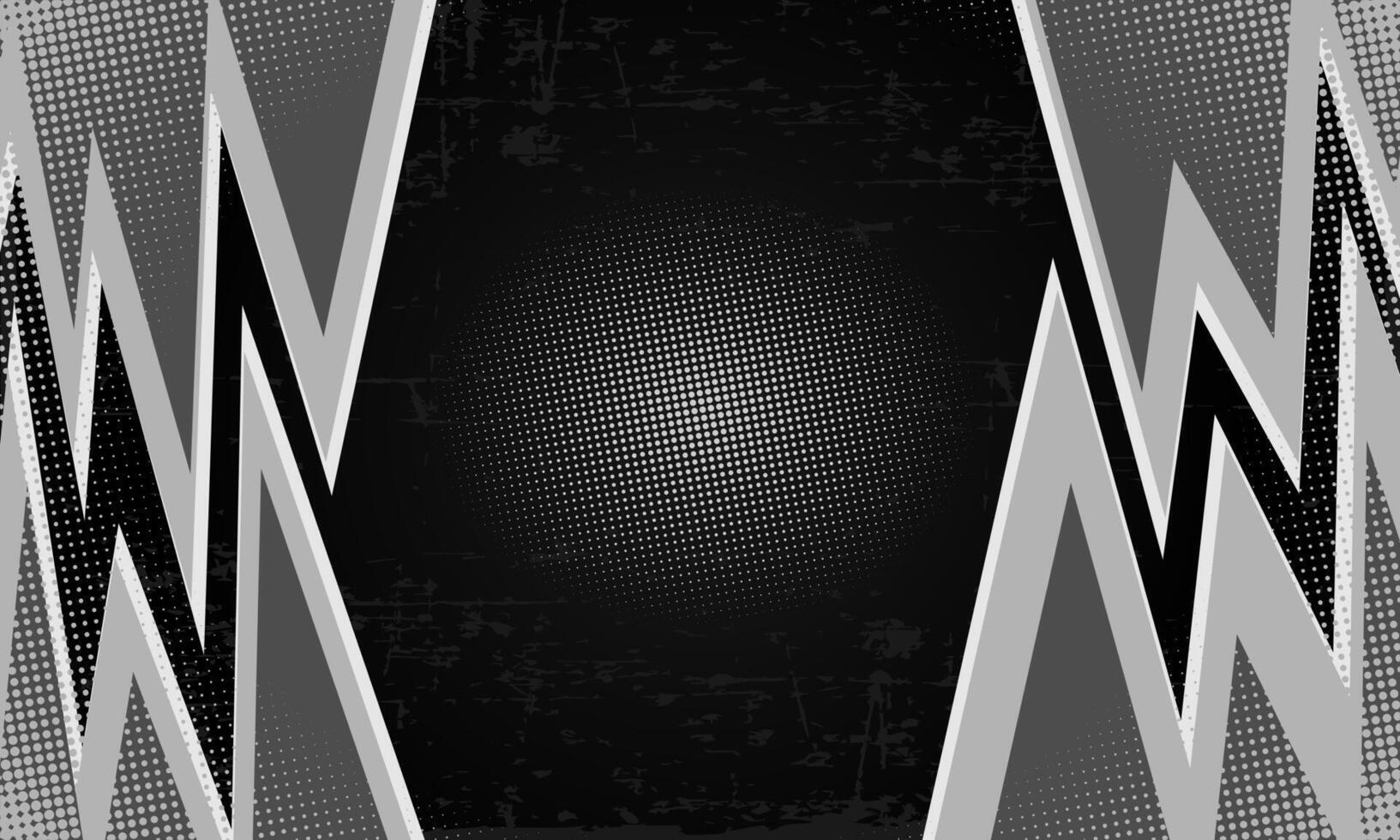 reflective sharp and zigzag pattern with grunge, halftone texture, Abstract background with text space and copy space area for poster, flyer, banner event vector
