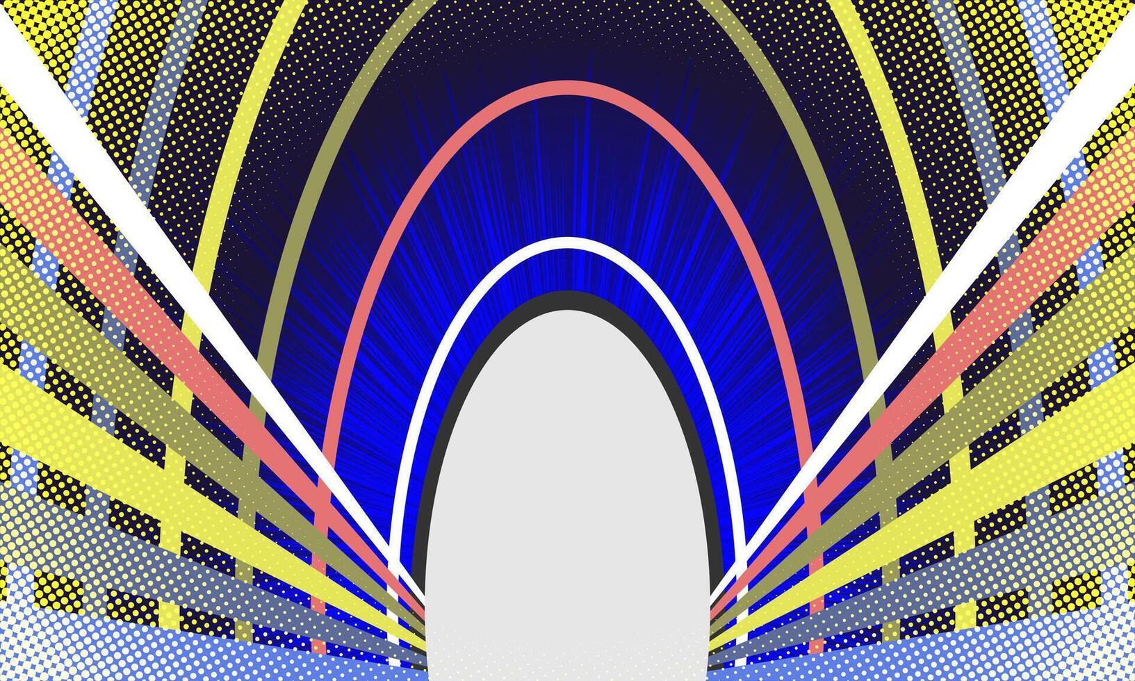 abstract festival event with colorful line art ornament and halftone texture, Abstract background with text space and copy space area for poster, flyer, banner event vector