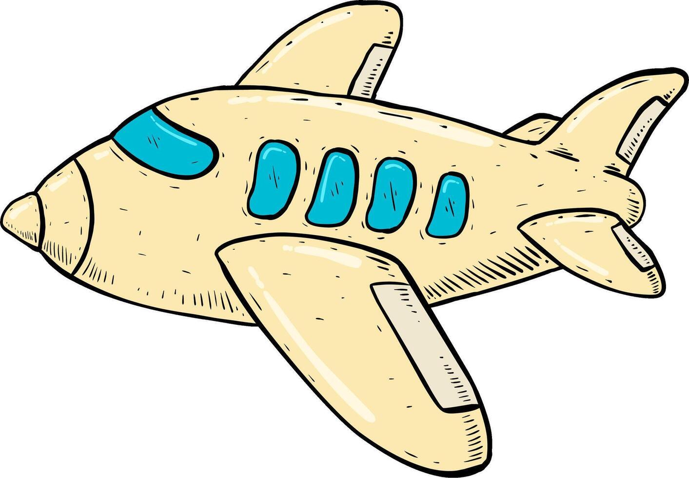illustration of airplane vector
