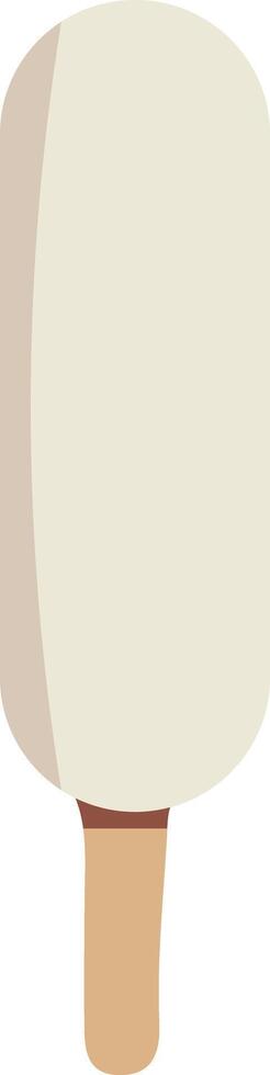 Simple White Ice Cream vector