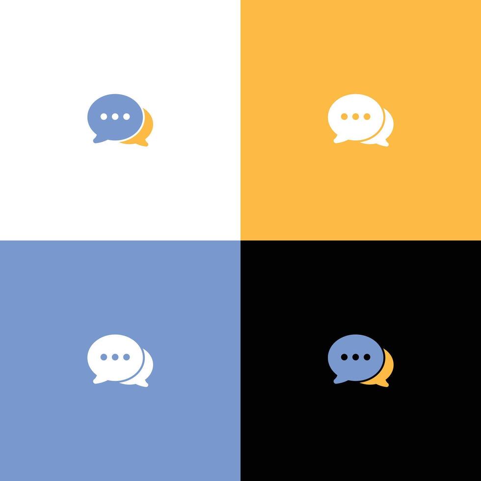 icon of chat logo designs. vector