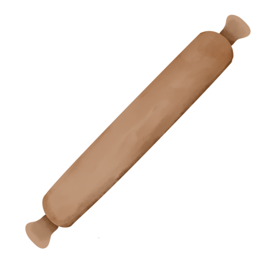 a rolling pin on a transparent background png