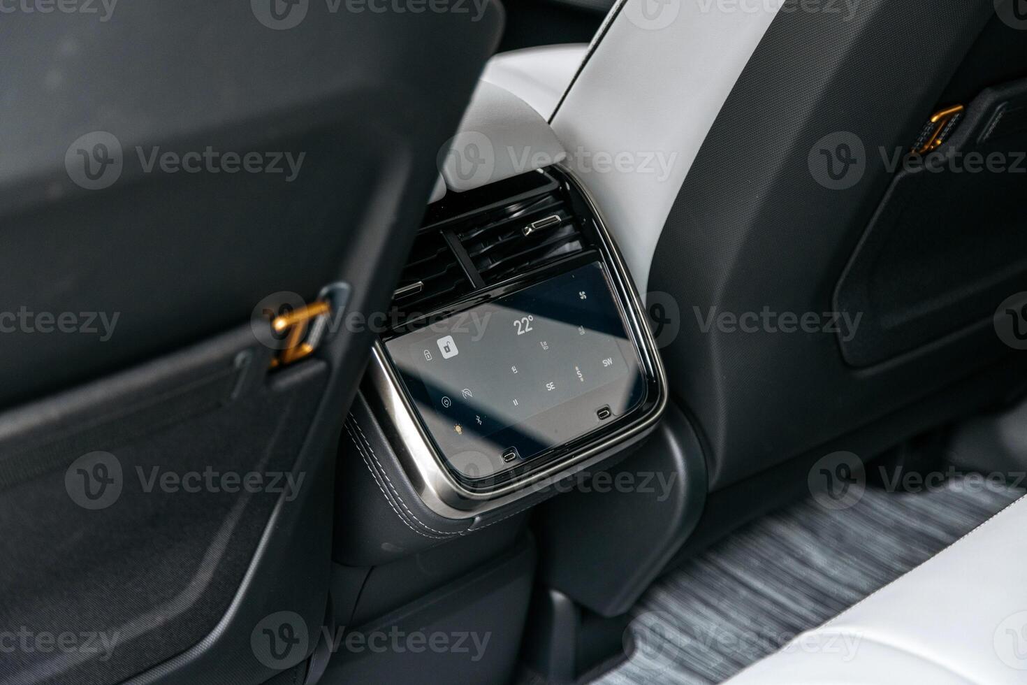 New, modern car close-up. photo