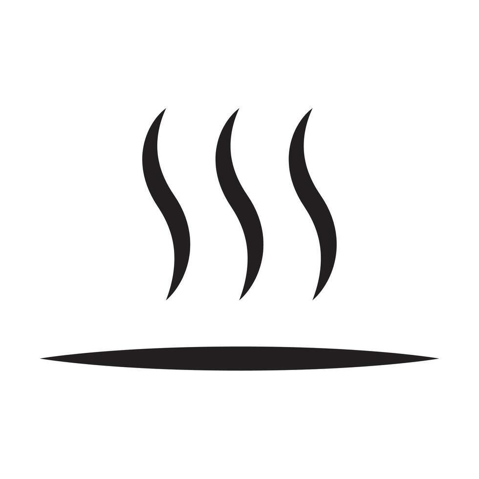 Hot Surface hazard icon for graphic design, logo, web site, social media, mobile app, ui illustration.. vector
