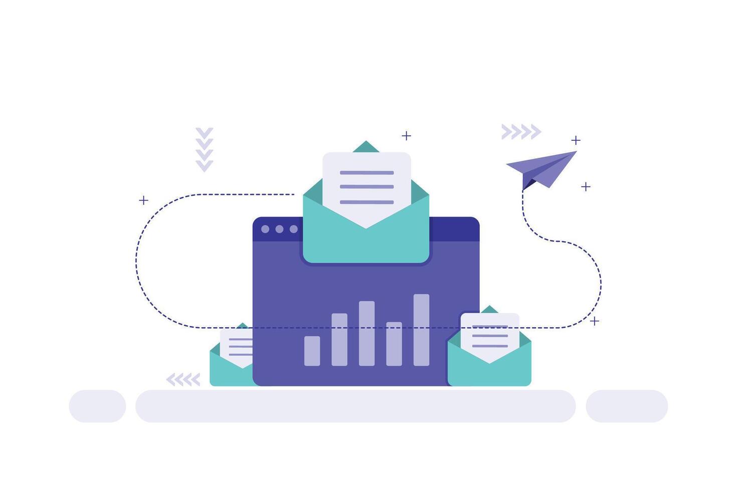 Email marketing is the best way to promote your business vector