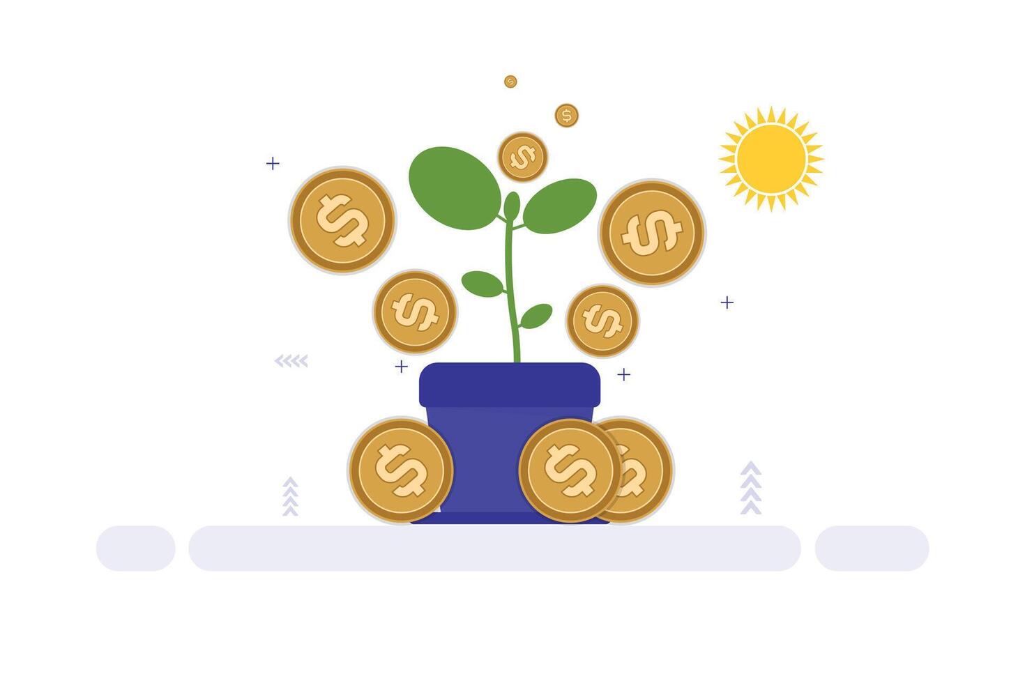 How to start a business with no money vector